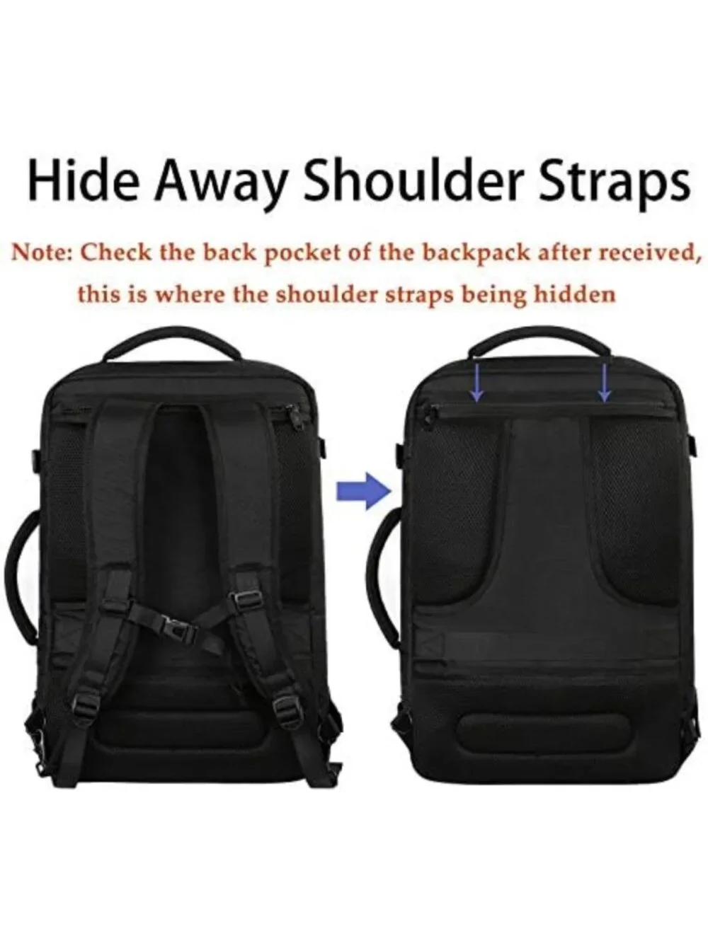 Extra Large Expandable Travel Backpack for Men, Versatile Carry-On Bag, Durable